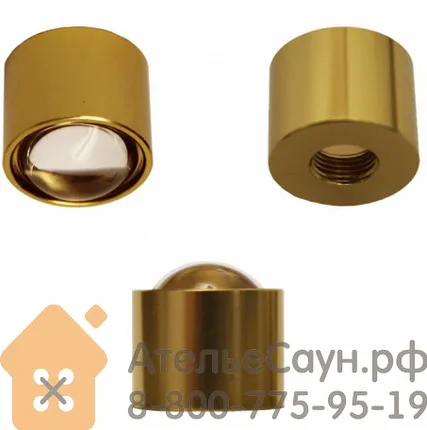 Фото №0 Линза Cariitti CR-18 (1538006, золото, D монтаж. отв. = 8.5 мм, D внешний = 18 мм)