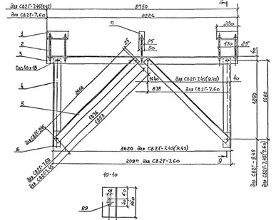 фото Связь парных колон со стеной здания