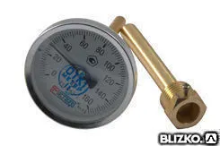 фото Термометр биметаллический 200°C L=60