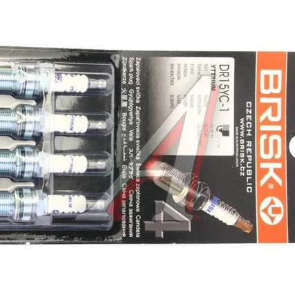 Фото №0 Свеча зажигания ВАЗ-2112 BRISK DR15YC-1 SUPER комплект