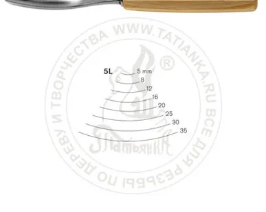 фото Стамеска полуклюкарза полукруглая Pfeil 5L/5