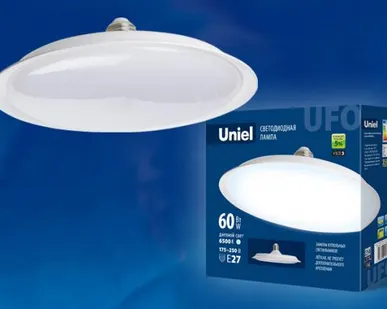 фото Лампа светодиодная. Форма «UFO» LED-U270-60W/6500K/E27/FR PLU01WH