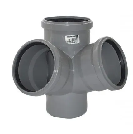 Фото №0 Крестовина внутренняя 110 мм, 67° двухплоскостная трехраструбная Оstendorf