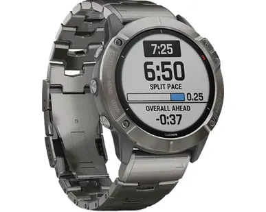 фото Часы Garmin Fenix 6X Pro Solar титановый с титановым браслетом