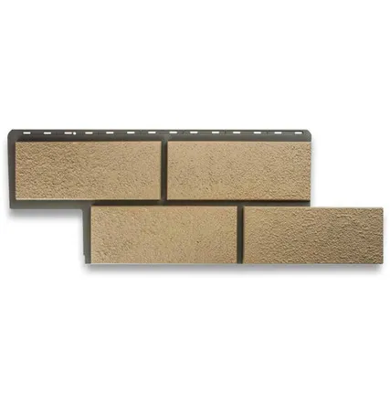 Фото №0 Фасадная панель (АП) "КАМЕНЬ Неаполитанский" (слоновая кость) 1255*450 мм (раб.размер 1000*430)