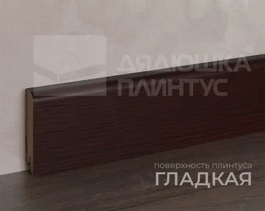 фото Лука Плинтус МДФ Лука Пл 80МДФ.2400.Point line 24010 Дуб дакота темный