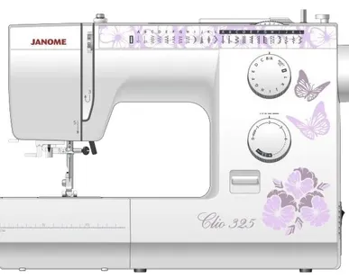 фото Швейная машина Janome Clio 325, бело-сиреневый