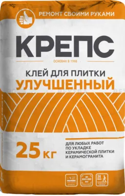 Фото №0 Клей КРЕПС улучшенный для плитки С1/25кг/56 меш.