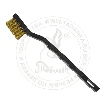 Фото №0 Щетка латунная для чистки рашпилей и фрез, 35 х 10 мм