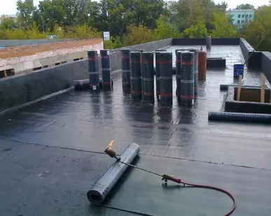 фото Монтаж плоской кровли