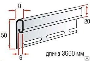 фото Завершающая планка 3660 мм
