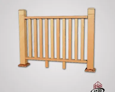 фото Забор из ДПК цвет карамель