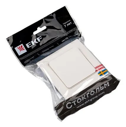 Фото №3 Выключатель 1-кл. Стокгольм 10А бел. PROxima EKF EXV10-021-10