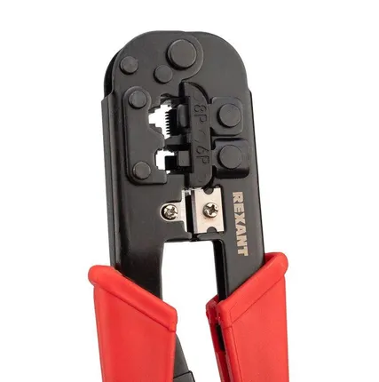 Фото №6 Инструмент для обжима джек. тел. 8P-8C 6P-4C Rexant 12-3432