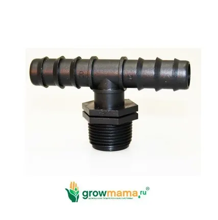 Фото №0 Т фитинг проходной наружная резьба (T фитинг проходной 20 3/4" нар резьба TС022034)