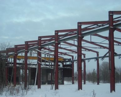 фото Здание из  металлоконструкций