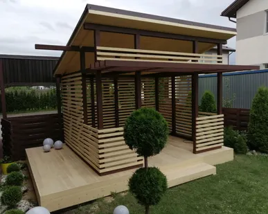 фото Беседка из дерева 001