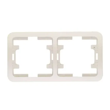 Фото №0 Рамка 2-м Mimoza горизонт. бел. Makel 22012