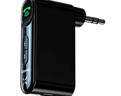 фото Адаптер Bluetooth Baseus Qiyin AUX Car Bluetooth Receiver чёрный