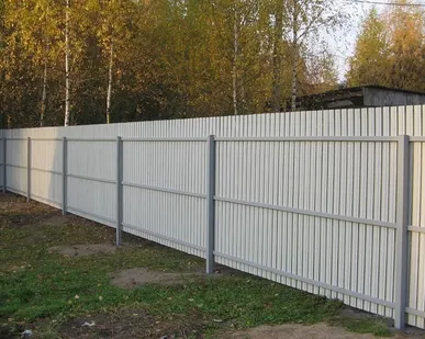 фото Забор из профнастила