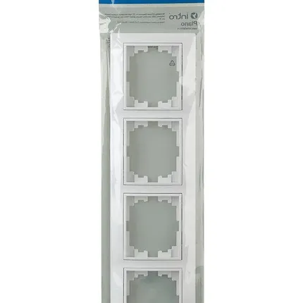 Фото №0 Рамка 4-м СП Plano 1-504-01 гор. бел. Intro Б0027629