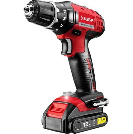 Фото №1 Шуруповерт аккумуляторный Зубр ДА-18-2-ЛИ КНМ2