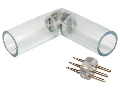 фото Дюралайт коннектор L-образный для дюралайта 3W d13мм