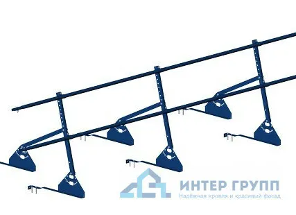 Фото №0 Ограждение кровельное PRESTIGE ZN натур H-600/3,0м (2трубы) ГОСТ Р 53254-2009
