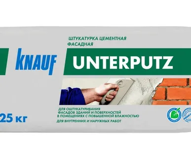 фото Штукатурка цементная фасадная KNAUF Unterputz (Унтерпутц) 25 кг