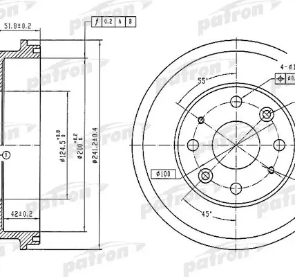 Фото №0 PDR1546 Барабан тормозной