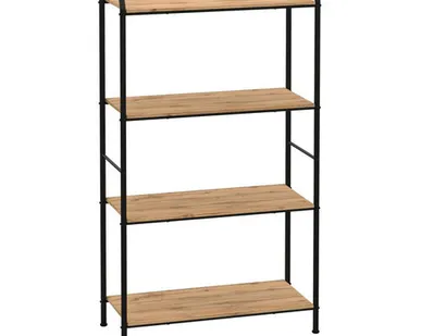 фото стеллаж Валенсия 24 W 655х300х1205мм черный