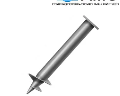 фото Свая винтовая стальная с литым наконечником СВС (л) 159мм