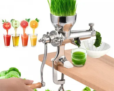 фото Соковыжималка ручная шнековая AKITAJP wheatgrass juicer manual SS сок витграсс из трав, зелени, ростков пшеницы, домашняя механическая в Москве