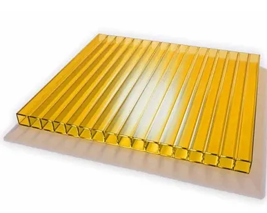 фото Сотовый поликарбонат PRIMAVERA Желтый 16 мм (2,1*12 м)