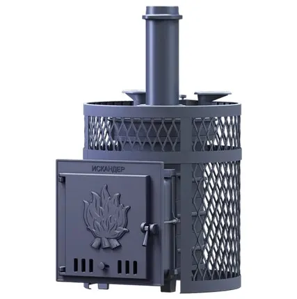 Фото №0 Чугунная печь для бани Искандер ЗК 25 Ураган