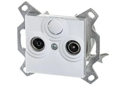 фото Розетка TV-R Levit оконечная бел. ABB 2CHH083503A6003