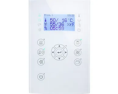 фото Пульт управления Fasel profiline 4400 DESIGN GLASS (для саун с парогенератором + инфра)