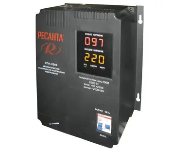 фото Стабилизатор напряжения настенный Ресанта СПН-2500