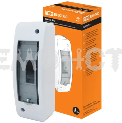 Фото №0 Бокс КМПн-1/2 для наруж. уст. с п/прозрачной крышкой IP30 Народный (1/90) П