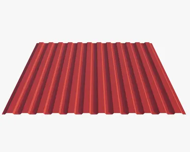 фото Профнастил Н10.40 Premium, 0.5 мм RAL 3020, Алый