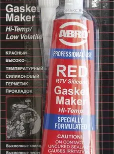 фото ABRO Герметик силиконовый красный 85гр.