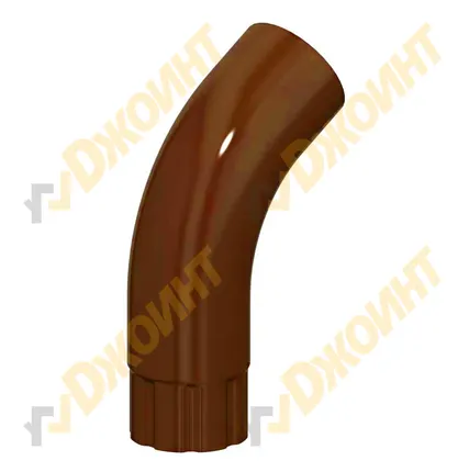 Фото №1 Колено трубы круглое D100 RAL 8004 терракотовое