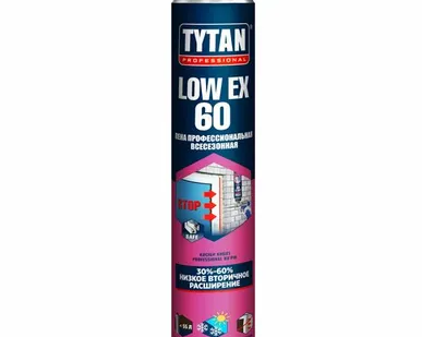 фото Пена монтажная TYTAN PROFESSIONAL LOW EX всесезонная с низким вторичным расширением, 750мл