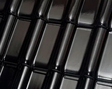 фото Керамическая черепица рядовая Roben MONZAplus Tobago glasur, черно-коричневый глазурь