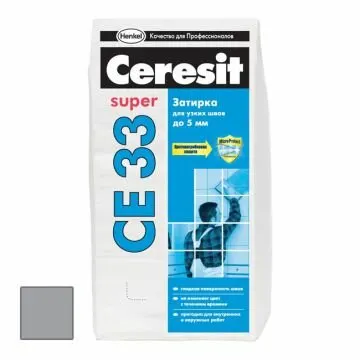 Фото №0 Затирка цементная Ceresit CE 33 Super Антрацит №13 2 кг