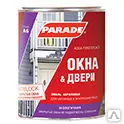 фото Эмаль &quot;Parade&quot; А6 AQUA FENSTERLACK для окон и дверей акриловая. 0,9л=1,05кг
