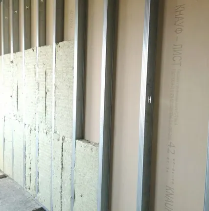 Фото №0 Обшивка стен гипсокартоном