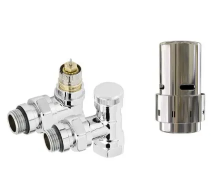 Фото №0 Набор термостатический угловой ROYAL THERMO Design 1/2" Click (Хром) с термоголовкой Design (Хром)