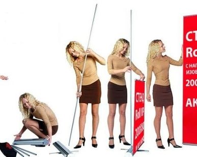 фото Изготовим мобильный стенд Roll-Up - Размер 2х0,8м