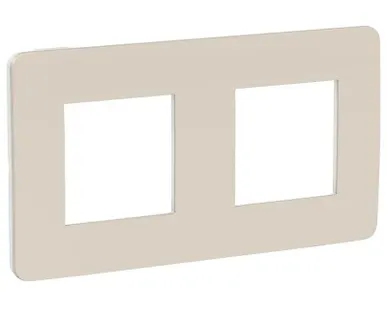 фото Рамка 2-м UNICA STUDIO шампань/бел. SchE NU280424
